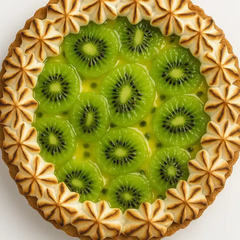 Cheesecake trozos de Kiwi