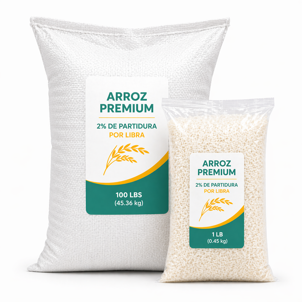 Saco de arroz 2% de partidura (saco 25kg)