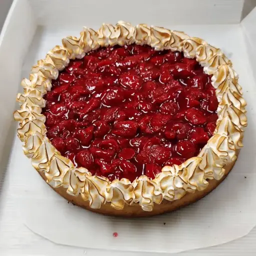 Cheesecake de trozos de fresa